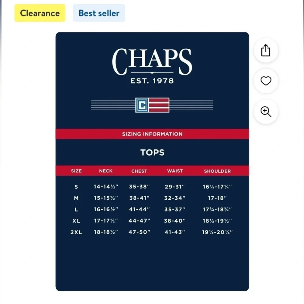 Chaps new tag